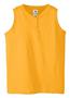 Girls Six-Ounce Sleeveless Two-Button Jersey