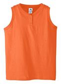 Augusta Girls' 6 oz Sleeveless Two-Button Jersey