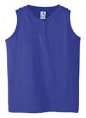 Augusta Girls' 6 oz Sleeveless Two-Button Jersey