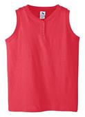 Augusta Girls' 6 oz Sleeveless Two-Button Jersey