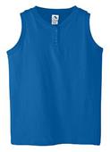 Augusta Girls' 6 oz Sleeveless Two-Button Jersey