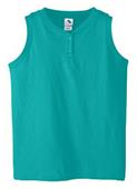 Augusta Girls' 6 oz Sleeveless Two-Button Jersey