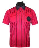 Official Soccer Referee Jerseys- SHORT-Sleeve -RED