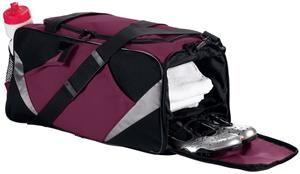MAROON/ SILVER/ BLACK