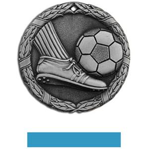 SILVER MEDAL/LIGHT BLUE RIBBON