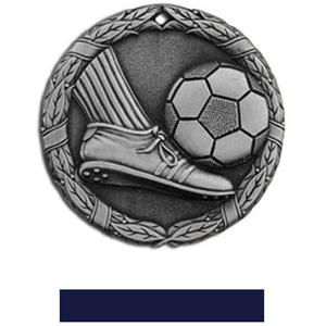 SILVER MEDAL/NAVY RIBBON