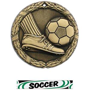 GOLD MEDAL/DELUXE SOCCER RIBBON