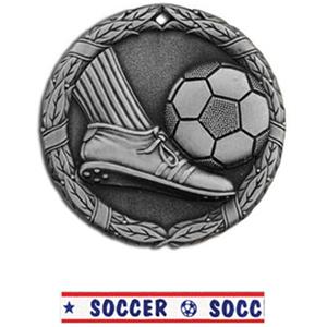 SILVER MEDAL/AMERICANA SOCCER RIBBON