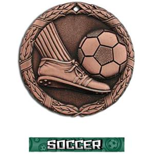 BRONZE MEDAL/GRAPHX  SOCCER RIBBON