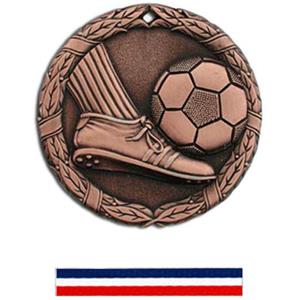 BRONZE MEDAL/(RWB) RED WHITE & BLUE RIBBON