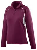 Augusta Womens Poly/Spandex Half-Zip Pullover