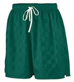 Augusta Long Checkerboard Nylon Youth Soccer Short