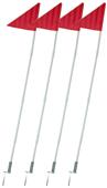 Folding Soccer Corner Flags (Set of 4) w/Carry Bag
