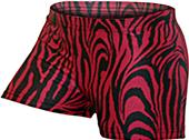 Gem Gear Compression Zebra Print Volleyball Shorts