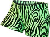 Gem Gear Compression Zebra Print Volleyball Shorts