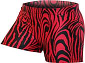 Gem Gear Compression Zebra Print Volleyball Shorts