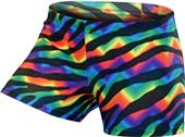 Gem Gear Compression Zebra Print Volleyball Shorts