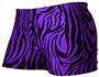 Gem Gear Purple Compression Zebra Prints Shorts