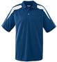 Adult Wicking Textured Color Block Sport Shirt