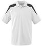 Adult Wicking Textured Color Block Sport Shirt