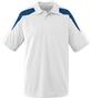 Adult Wicking Textured Color Block Sport Shirt