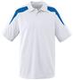 Adult Wicking Textured Color Block Sport Shirt