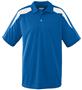 Adult Wicking Textured Color Block Sport Shirt