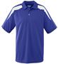 Adult Wicking Textured Color Block Sport Shirt