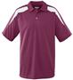Adult Wicking Textured Color Block Sport Shirt