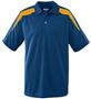Adult Wicking Textured Color Block Sport Shirt