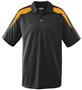 Adult Wicking Textured Color Block Sport Shirt
