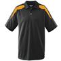 Adult Wicking Textured Color Block Sport Shirt