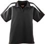 Ladies Wicking Textured Color Block Sport Shirt