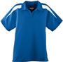Ladies Wicking Textured Color Block Sport Shirt