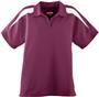 Ladies Wicking Textured Color Block Sport Shirt