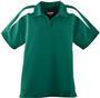 Ladies Wicking Textured Color Block Sport Shirt