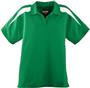 Ladies Wicking Textured Color Block Sport Shirt