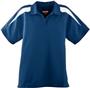 Ladies Wicking Textured Color Block Sport Shirt