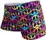 Gem Gear Compression Black Neon Peace Signs Shorts
