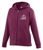 Augusta Ladies' Wicking Fleece Full Zip Hoodie