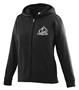Wicking Fleece Full Zip Girls Hooded Sweatshirt