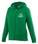 Wicking Fleece Full Zip Girls Hooded Sweatshirt