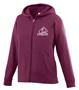 Wicking Fleece Full Zip Girls Hooded Sweatshirt