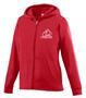 Wicking Fleece Full Zip Girls Hooded Sweatshirt