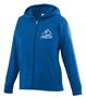 Wicking Fleece Full Zip Girls Hooded Sweatshirt