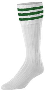 WHITE/DK GREEN