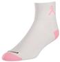 Breast Cancer Ribbon Quarter Socks (1-Pair)