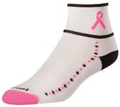 Twin City Cancer Ribbon Quarter II Socks