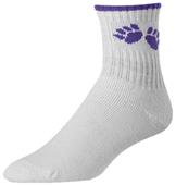 Twin City Quarter Paw Print Socks-Closeout
