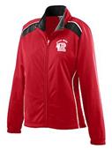 Augusta Ladies' Brushed Tricot Tri-Color Jacket